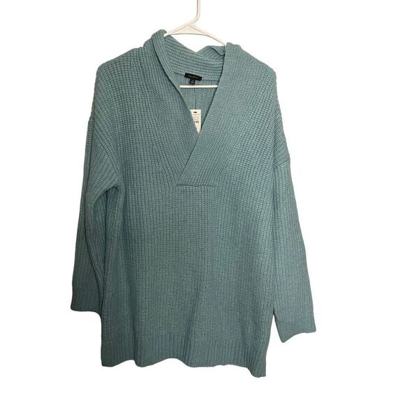 NWT Talbots Wool Blend Loose Knit Split Neck Relaxed Fit Sweater Women’s Size M - Picture 1 of 5
